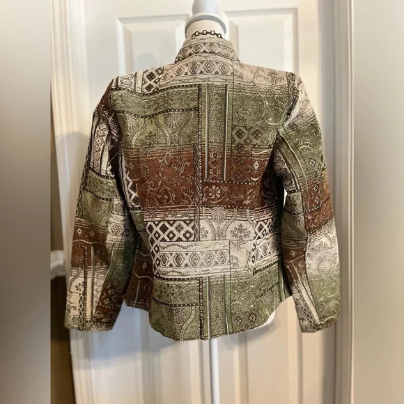 Dress Barn | Women's Jacket Blazer| Beautiful print size small - Picture 5 of 12